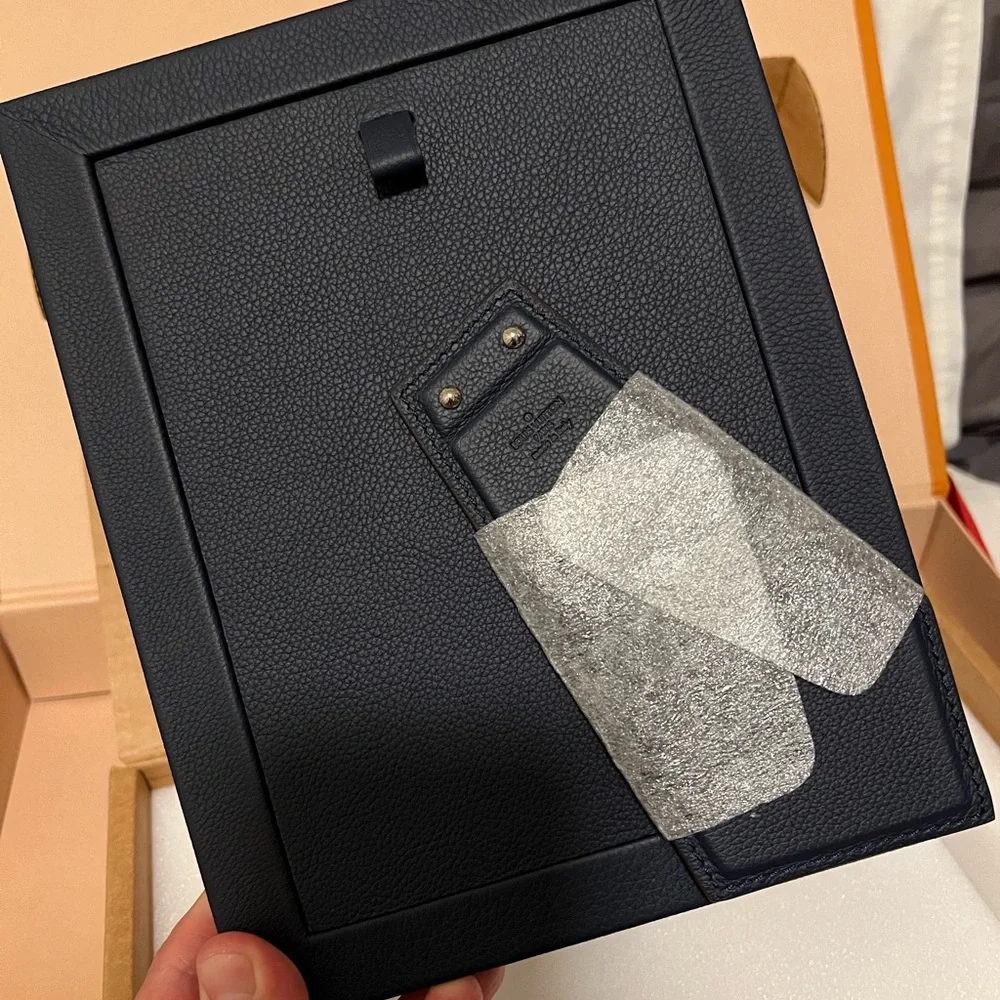 Louis Vuitton Black Leather Photo Picture Frame - Picture 3 of 7